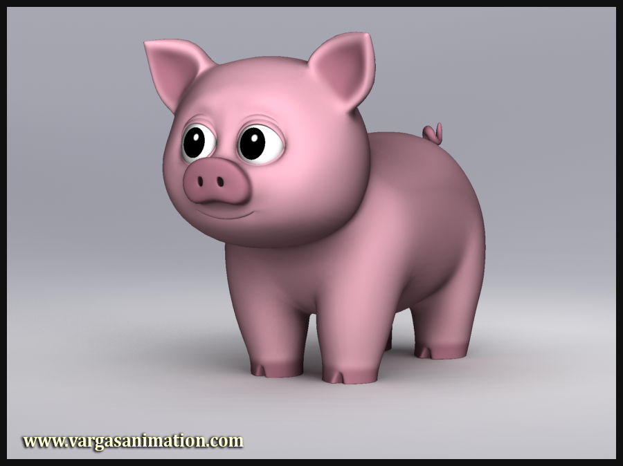 Vargas Animation - 3D Pig Model