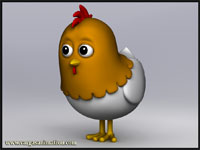Vargas Animation - 3D Chicken Model